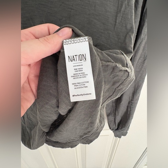 Nation LTD Willa Top in Gray Size XS - Picture 4 of 7